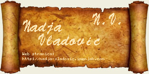 Nadja Vladović vizit kartica
